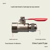 Domácí čistička vody Vstupní T-kusový konektor s kulovým ventilem, 4-cestný na 2/3bodový spínač