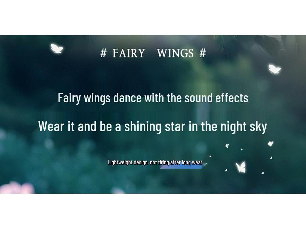Electric Devil Butterfly Wings: New Elf Fairy Wings with Light and Music