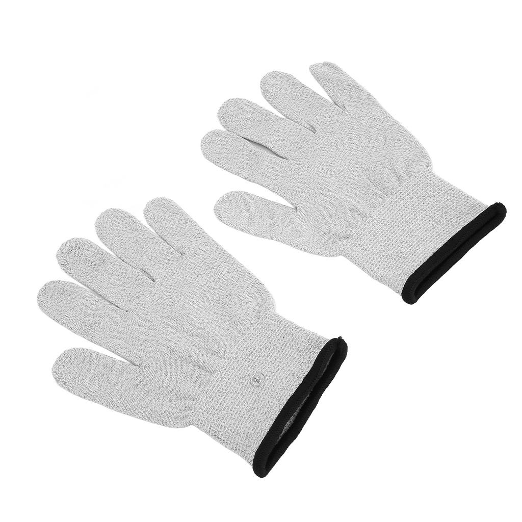 Electrode Gloves Conductive Fiber Electrode Massage Gloves with Lead Wires for Pain Injuries
