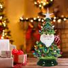 Santa And Tree Sculpture featurings Colorful LED Indoor Outdoor