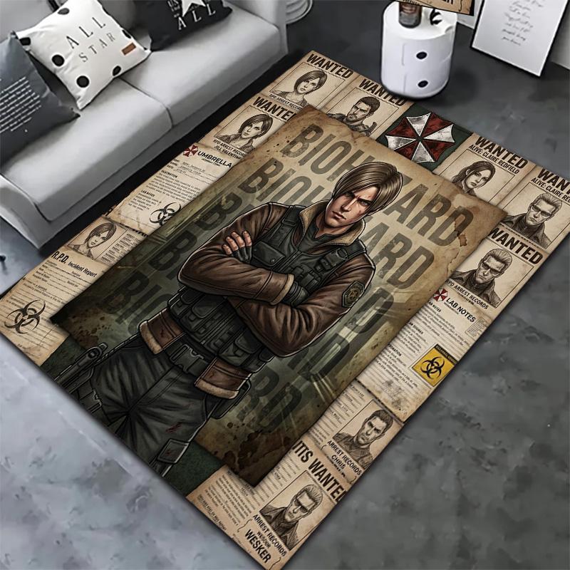 Resident Evil Carpet Rug For Living Room Bedroom Home Sofa Decoration Kids Play Nonslip Floor Mat