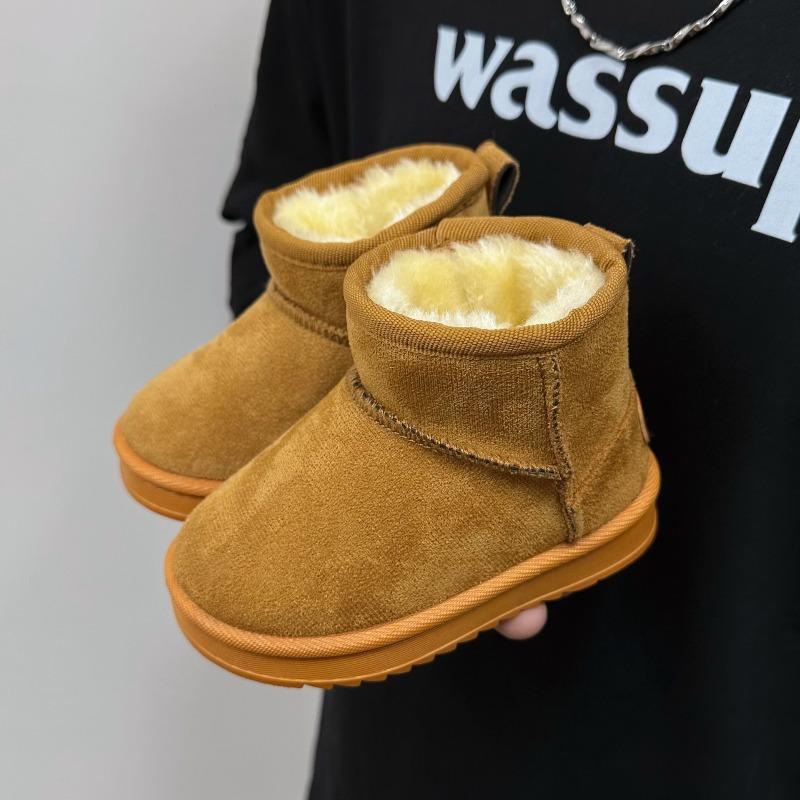 Children's Snow Boots Winter New Velvet Thickened Winter Boots Girls Soft-soled Cotton Boots Boys Baby Cotton Shoes Keep Warm