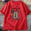 2026 Halloween T Shirt Women Unisex Spooky Vintage Tshirt Harajuku Comfortable and Loose Unisexs and Womens Tshirts