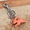 Cute Running Bunny Keychain With Rhinestone Accents For Bag Decoration And Gift Idea