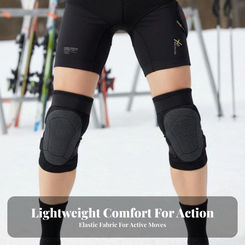 Men's Kevlar Ski Pelvic Pad, AIR Knee Protector, Ergonomic, Anti-Slip, Professional Athlete