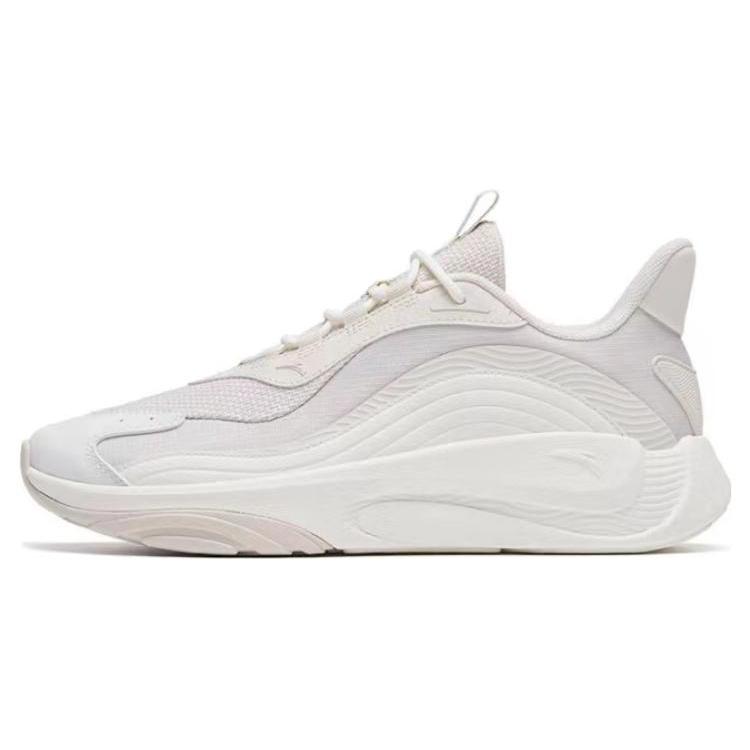 Anta Chao Bai Gz Breathable And Lightweight Low top Casual Shoes Women's Gray White 122318840-2