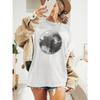 Women's Clothing Disco Ball Print Crew Neck T-shirt Short Sleeve Casual Travel Tops Summer Spring Women's Couple Olympic Top