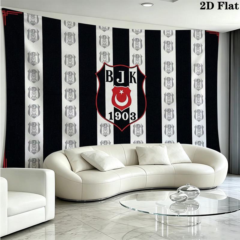 Beşiktaş Wall Tapestry Aesthetic Wall Hanging Printed Fabric Blanket Decorative Tapestries for Bedroom Living Room Home Decor