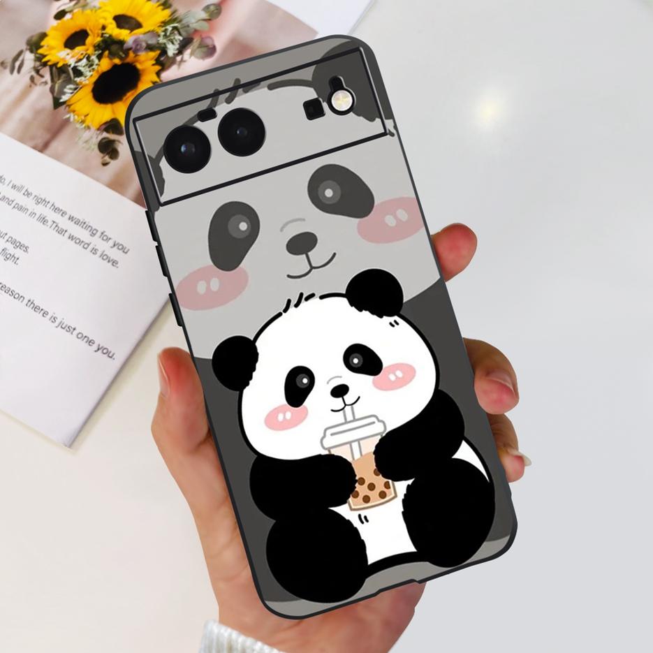 Für Google Pixel 6 Hülle Pixel 6A Niedlicher Panda Astronaut Bemalte Abdeckung Weiche Silikon Handyhülle Für Google Pixel 6 Pro Pixel6A Taschen
