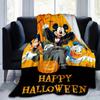 1pc,Halloween Mickey Mouse Throw Blanket Home Decor, Couch, Outdoor Use, Gifts, Flannel Blankets, Bedroom, Living Room, Travel