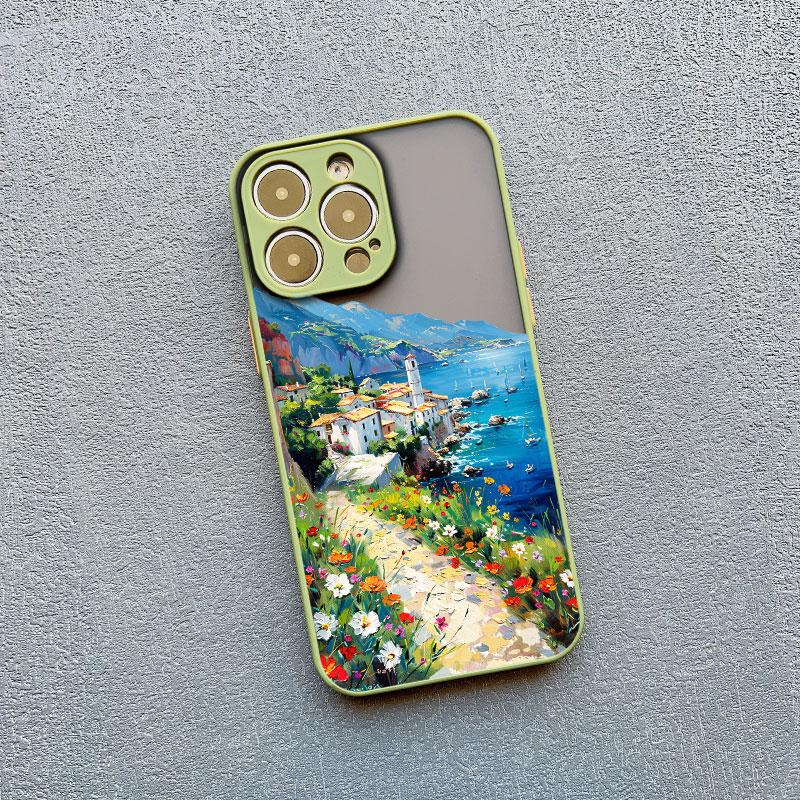 

Island Scenery Summer Sky Landscape Phone Case For iPhone 17 Pro Max 11 14 16 15 Pro Max Plus 13 12 Mini Pro Max Back Covers iphone 12Mini