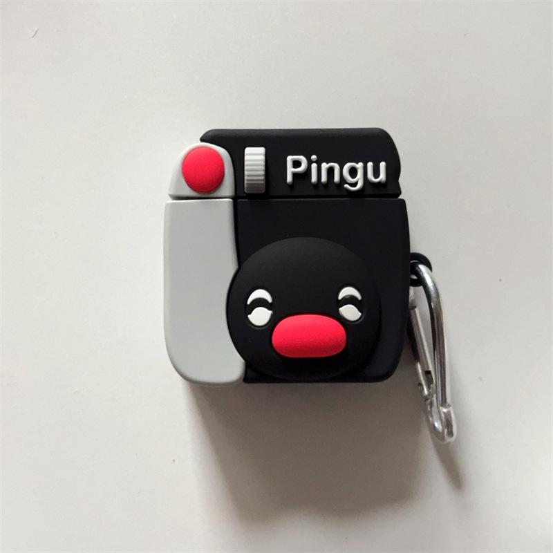 Polaroid Penguin for AirPods 4 Apple Bluetooth Wireless Headphone Case 1/2/3 Pro2 Silicone