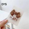 Kids Hairpin Cute Attractive Lovely Elegant Adorable Comfortable Lightweight Princess-style Girls Bowknot Hair Clip Accessories Daily Wear