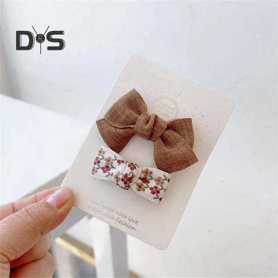 Kids Hairpin Cute Attractive Lovely Elegant Adorable Comfortable Lightweight Princess-style Girls Bowknot Hair Clip Accessories Daily Wear