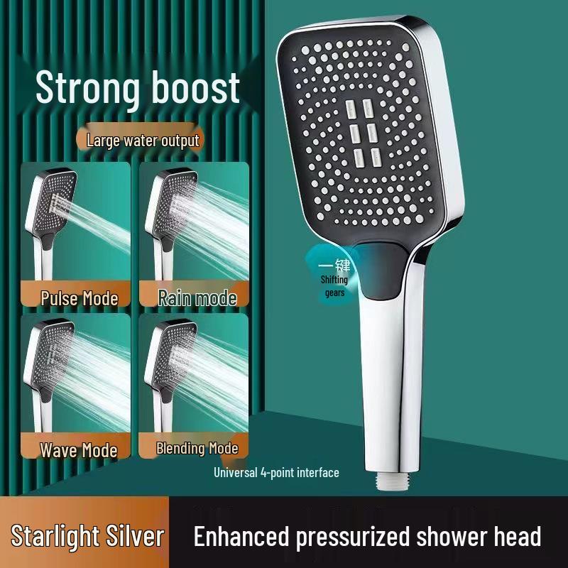 Vysokotlaká velká koupelnová sprchová hlavice