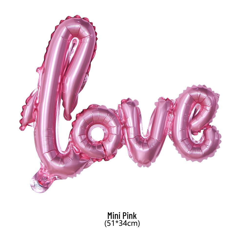 LOVE Letters Aluminum Foil Balloon for Wedding, Valentine's, and Proposal Decorations
