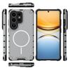For Samsung Galaxy S26 Ultra Magnetic Case Corrugated Texture Heat Dissipation TPU + PC Phone Back Cover