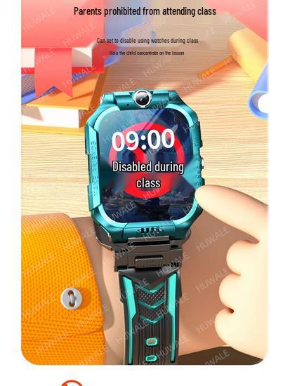 HUWE Z9 Student Smartwatch: 5G, Dual Camera, Waterproof, Learning Features, Real-time Positioning, Card Slot.