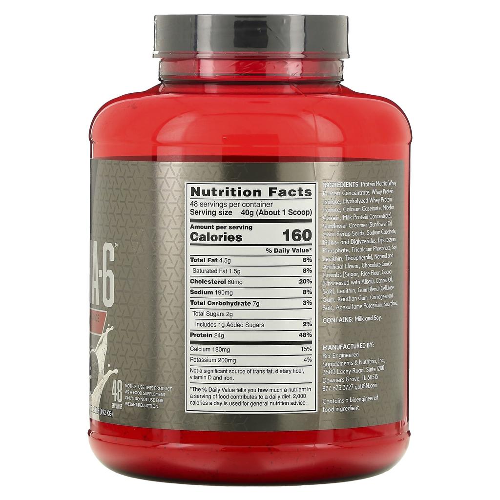 Syntha-6 Edge®, Protein Powder Drink Mix, Cookies & Cream, 1.92Kg (4.23Lb)