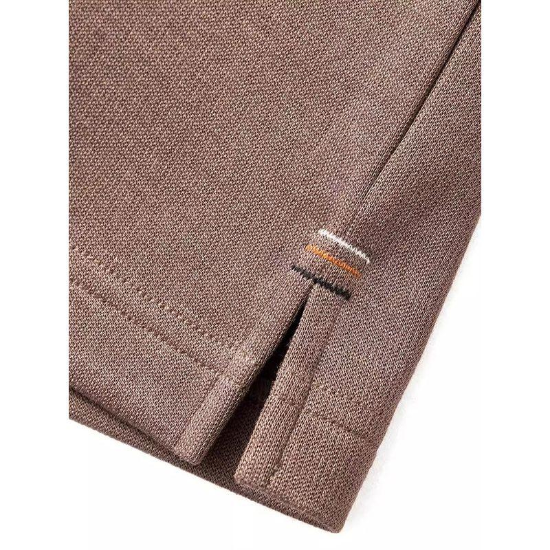 Merino Wool Blend Warm Knitted Base Layer Men's Autumn and Winter Inner Sweatshirt Foreign Trade Men's Round Neck T-Shirt