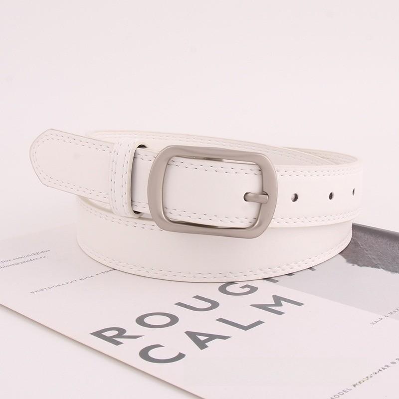 Retro Style Unisex Fashion Leather Belt With Metal Buckle Outdoor Casual Girdle