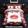 Set Biancheria da Letto Design Aberdeen FC 1 Copripiumino + 2 Federe Morbido Traspirante Biancheria da Letto per la Casa