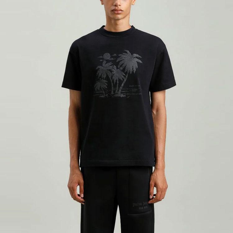 PALM ANGELS X Team Wang Palm Trees T shirt PMAA001G21JER0101010