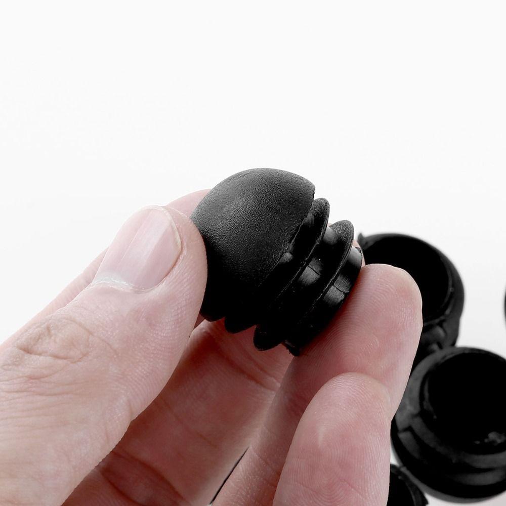 Round Plastic Black Furniture Accessories Non Slip Plugs Chair Leg Caps Floor Protector Dust Cover