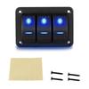 090E Car Switch Panel LED Light Toggle Rockers Part Control Breaker Accessories Suitable for Boats Marine Caravans Truck 12V