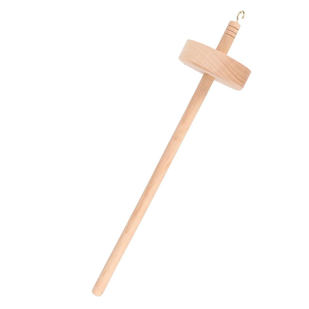 Artisan Carved Yarn Spinning Tool Comfortable Touch Top Whorl Spindle For Spinning Enthusiasts