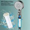 5 Modes High Pressure Shower Head Turbo Shower Handheld Adjustable Water Save Hangable Spray Easy Clean Durable Bathroom