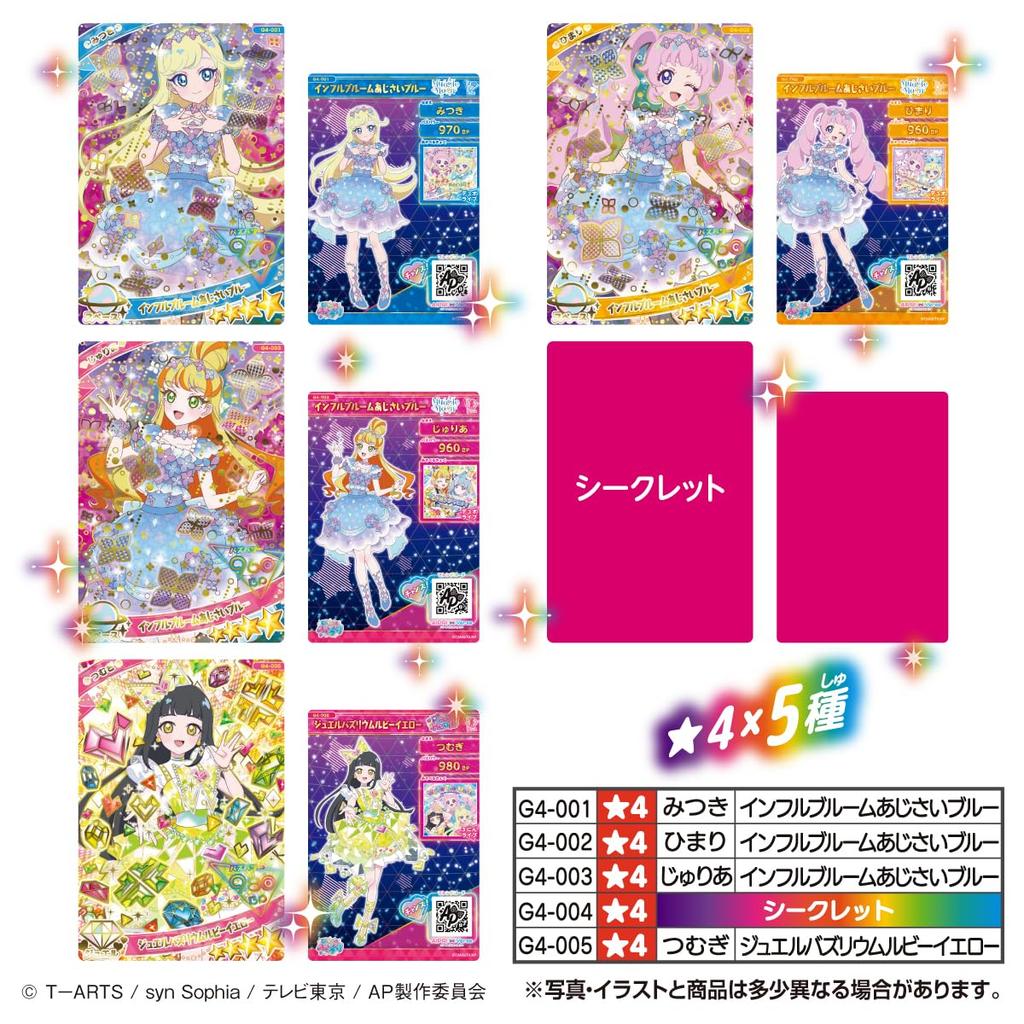 Takara Tomy Arts Secret Eye Pri Card Collection Gummy 4 Grape Flavored Gummy Toy Set of (TAKARATOMY A.R.T.S) Vol. Candy/Candy [Box 20]