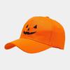 Funny Personality Sunshade Sunscreen Curved Eaves Pumpkin Skull Orange Baseball Cap Halloween Cap
