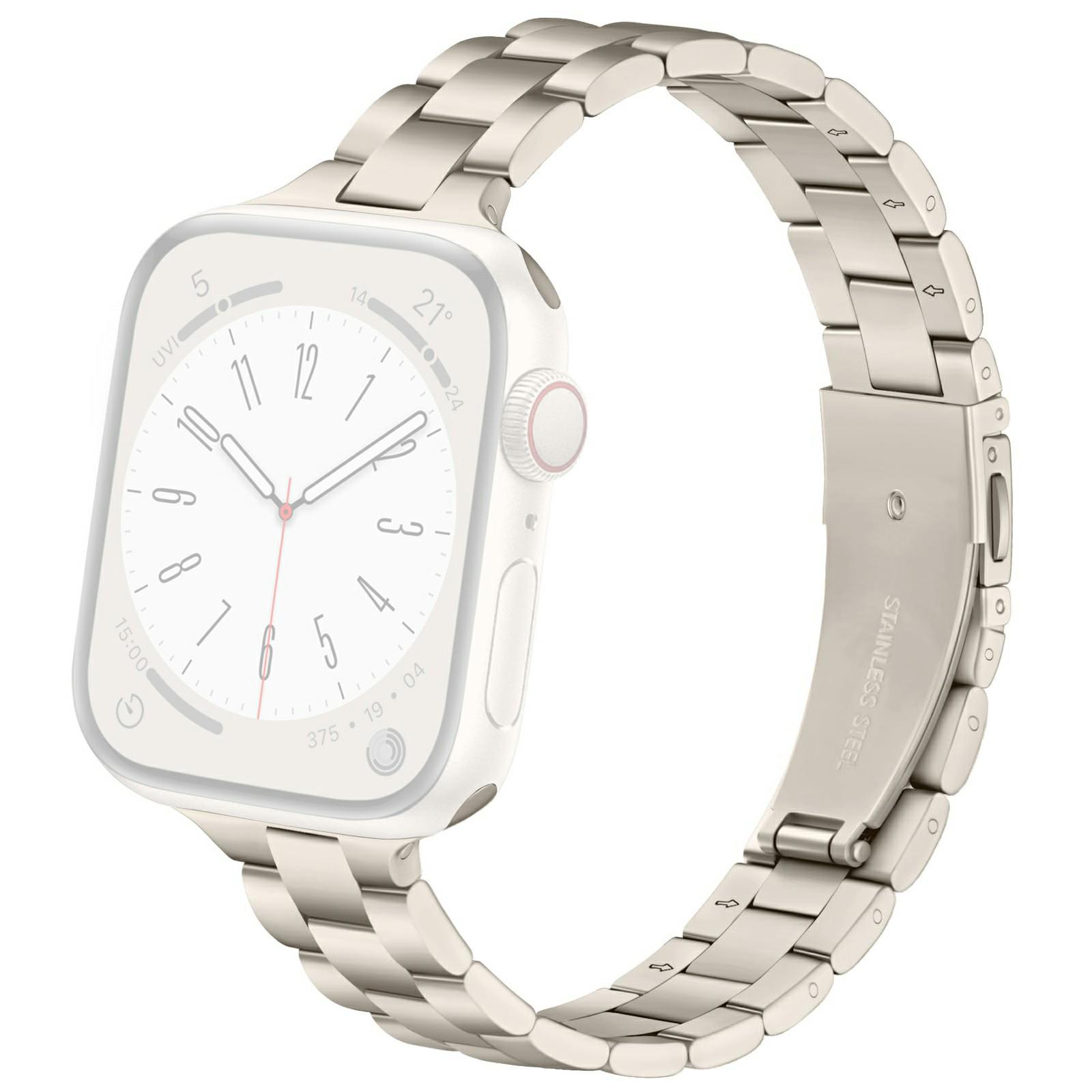 

Electroplating Color Strap for Apple Watch Series 10 Ultra 9 8 7 SE 6 5 4 3 2 1 46mm 49mm 45mm 44mm 42mm Slim Metal Watch Band Starlight