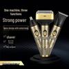 Rechargeable Three-in-One Men's Electric Shaver with Nose Hair Trimmer and Long Battery Life