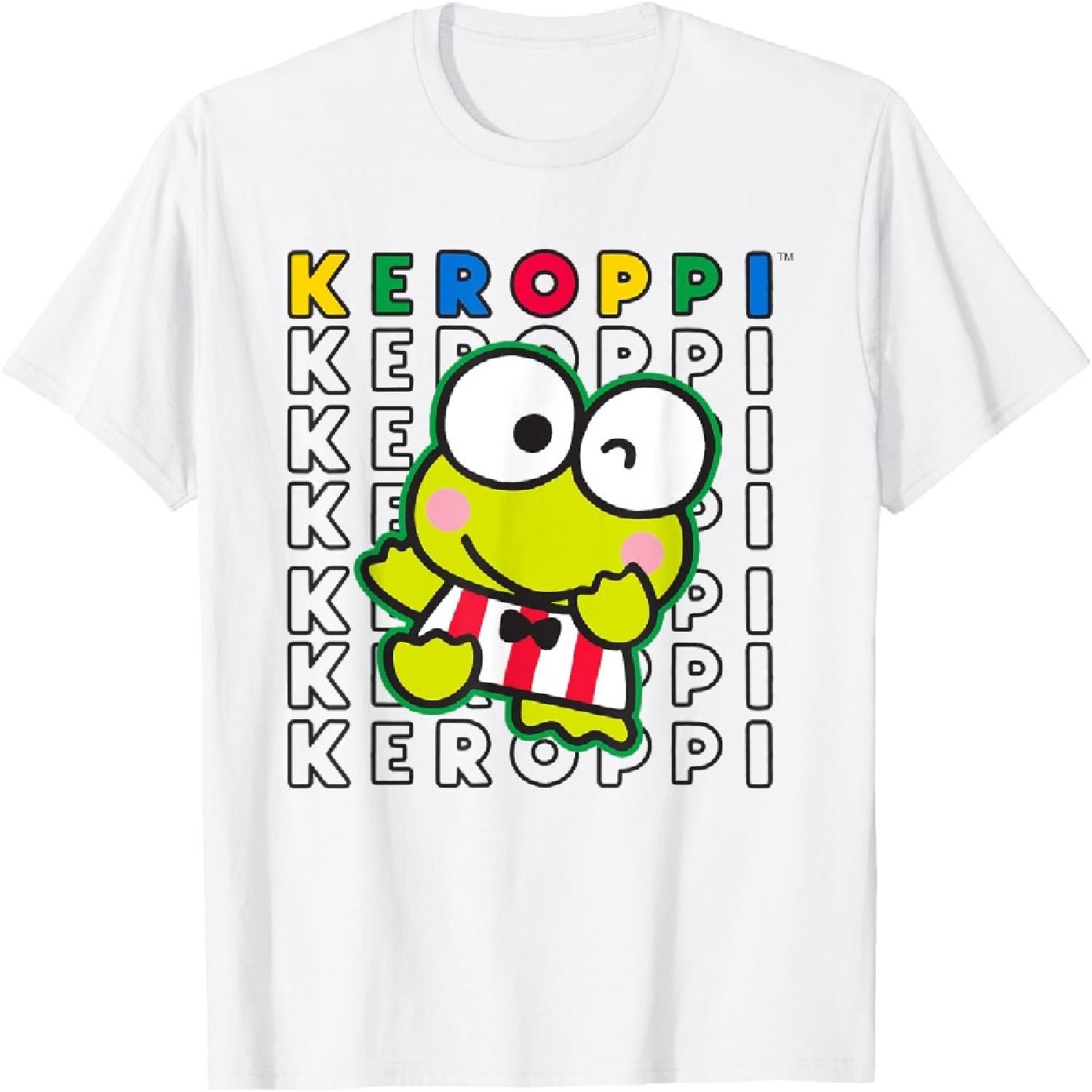 

Keroppi Colorblock Name T-Shirt XXXXXL білий