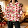 Women's Fashion Casual Christmas Print Hooded Sweatshirt with Pockets