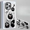 Funny Briquette Stand Suitable for Apple 16 Fulcrum Mobile Phone Case Xiaomi 15pro Cartoon 13 Magnetic 14 Energy Imd