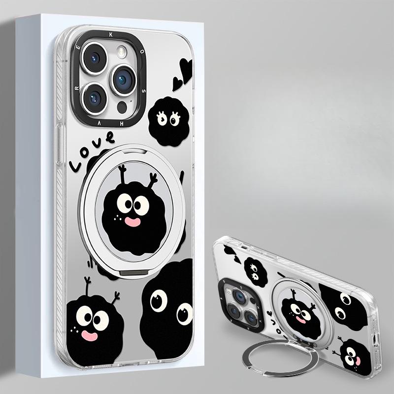 Funny Briquette Stand Suitable for Apple 16 Fulcrum Mobile Phone Case Xiaomi 15pro Cartoon 13 Magnetic 14 Energy Imd