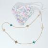 Retro Gothic Sunglasses Mask Lanyard Fashion Color Four-leaf Clover Non-slip Reading Glasses Chain New Jewelry for