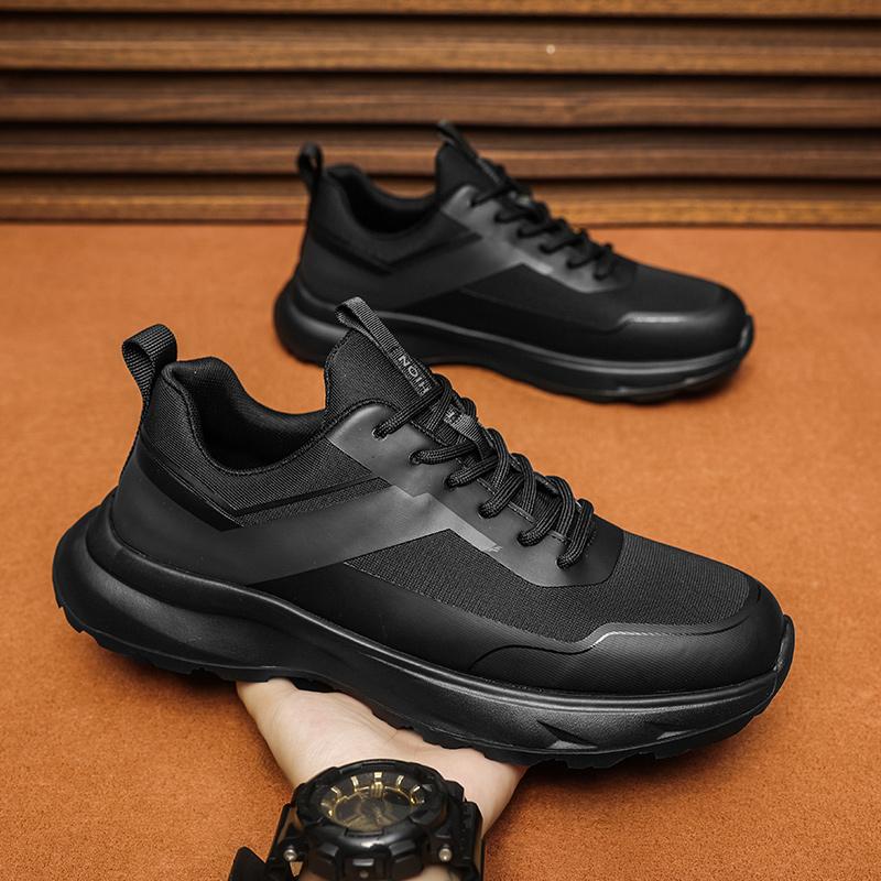 Genuine Leather Men's Sports Footwear New Design Leisure Sneakers Training Tennis Shoes Casual Shoes Versatile Outdoor Trainers