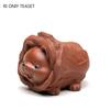 Pet da tè in argilla viola Yixing cinese Statua Cane Cavolo Fortunato Ornamenti Artigianato Figurine da tè Zisha Fatto a Mano Decorazione Set da tè