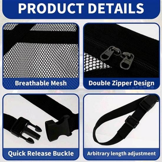 78*5m Truck Car Roof Storage Bag Cargo Net Pocket Organizer Black Accessories