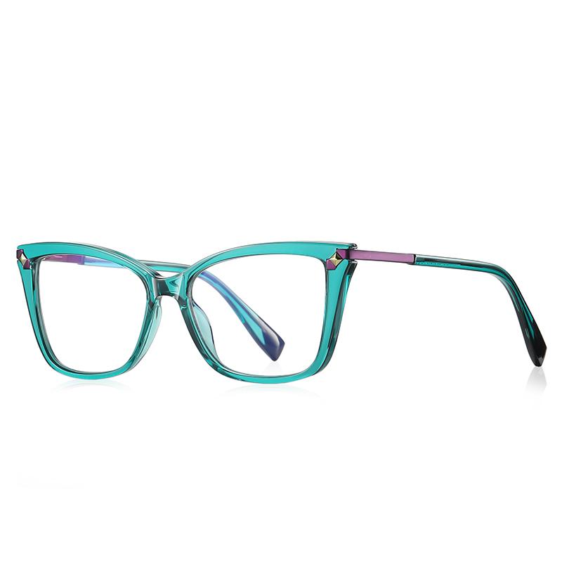 Pin Frame Blue Light Blocking Prescription Glasses For The Nearsighted  Women Cat Eye Short-Sight Eyewear 0 -0.5 -0.75 To -6