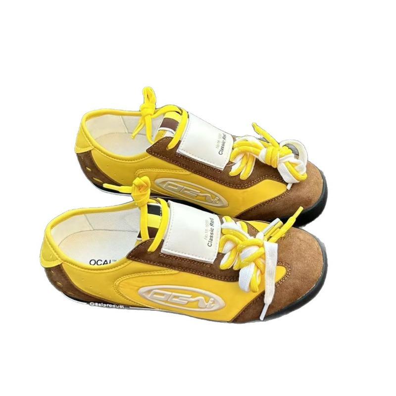 Fashion Advanced Sense Contrasting Color Design Commuter Casual Flat Shoes