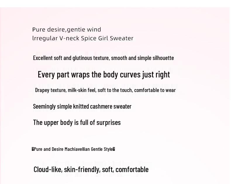 Women's Round Neck Chunky Knit Cashmere Sweater with Sequins, Long Sleeve Fashionable Top for Autumn & Winter