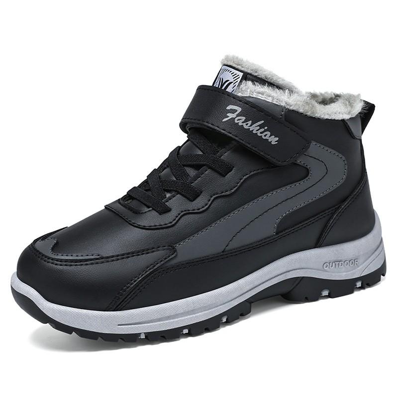 Boots Men Snow Comfortable Shoes Man Outdoor Ankle Boots Warm Fur Men s Winter Boots Lightweight Men s Work Shoes Footwear 40 белый