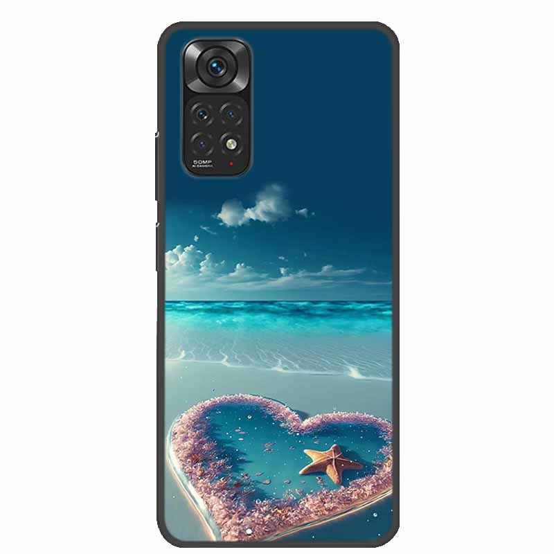 For Redmi Note 11 Cases Note11s Painted Soft TPU Silicone Phone Cases for Xiaomi Redmi Note 11 Pro 5G Cover Coque Note11s 4G Bag