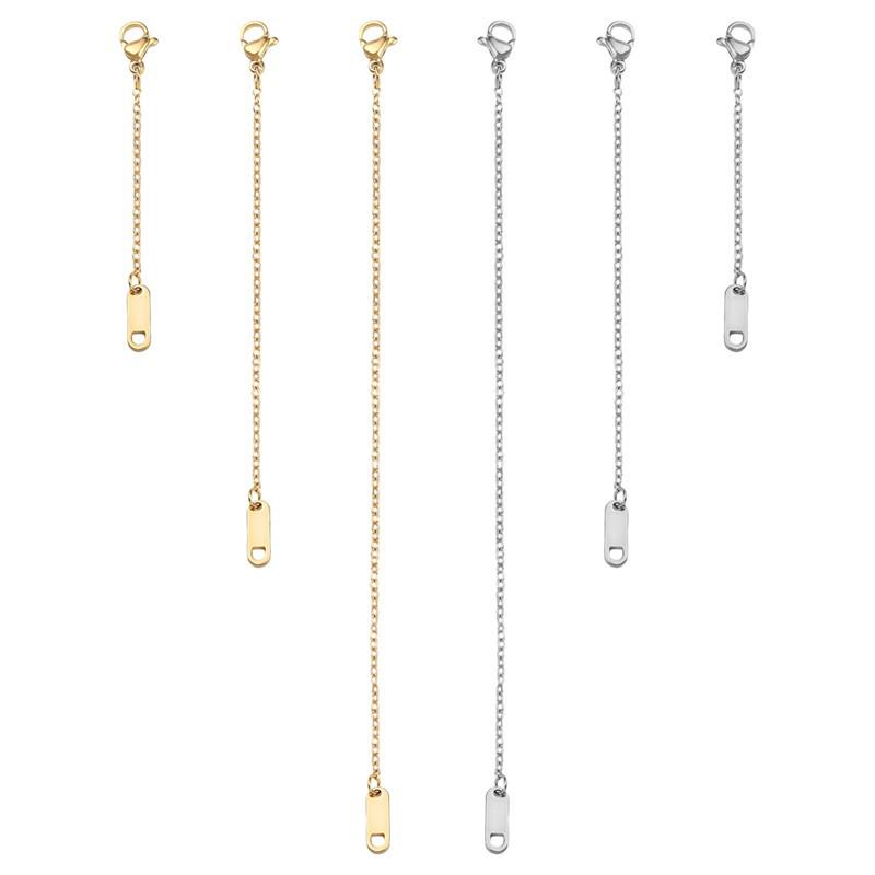 Gold-Plated Lobster Clasp O-Chain Extension for DIY Ancient-Style Jewelry