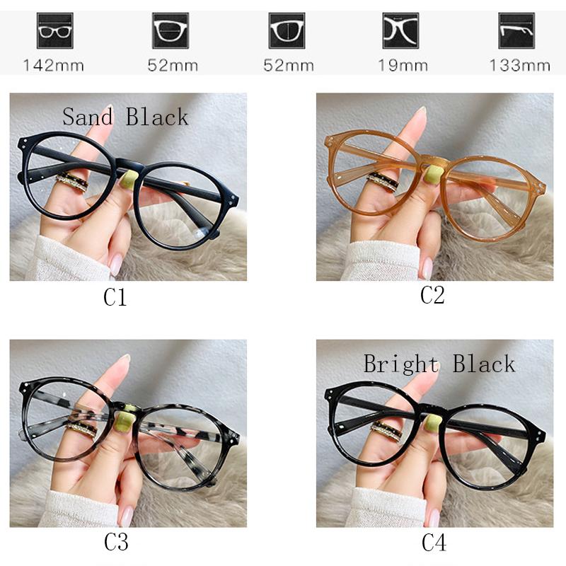 Anti-blue Light Glasses Exquisite Round Eyewear Women Men Daily Leisure Eyeglasses Blue Light Blocking Man Lady Computer Eyeglas